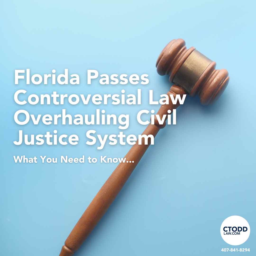 Florida Passes Controversial Tort Reform Law HB 837